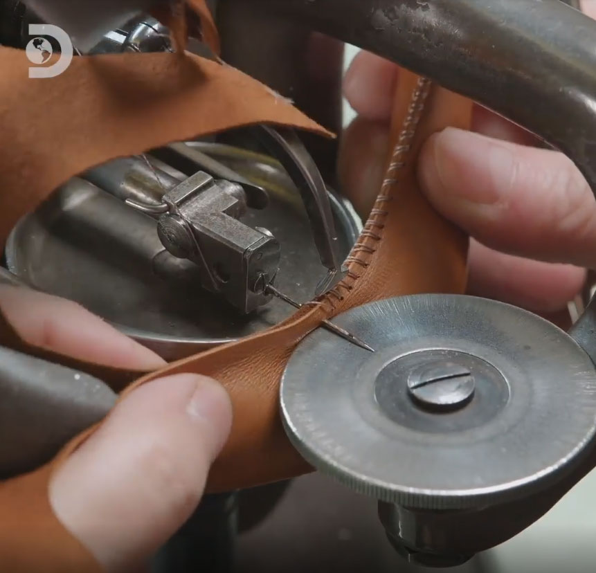 Old style sewing method.